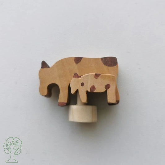 Stecker - Kuh mit Kalb