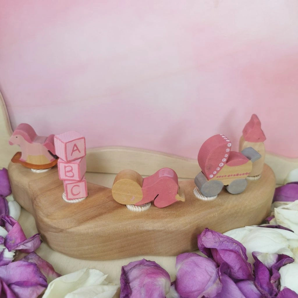 Stecker - Schlafendes Baby - Pink