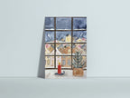 Postkarte Weihnachtsfenster von Hannahs Firlefanz A6