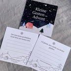 Adventskalender Kleine Gesten im Advent von Hannahs Firlefanz, Karten für gute Nachrichten und gemeinsame Pläne, schräge Ansicht