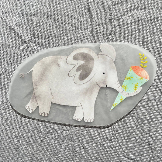 Bügelbild - Einschulung Elefant