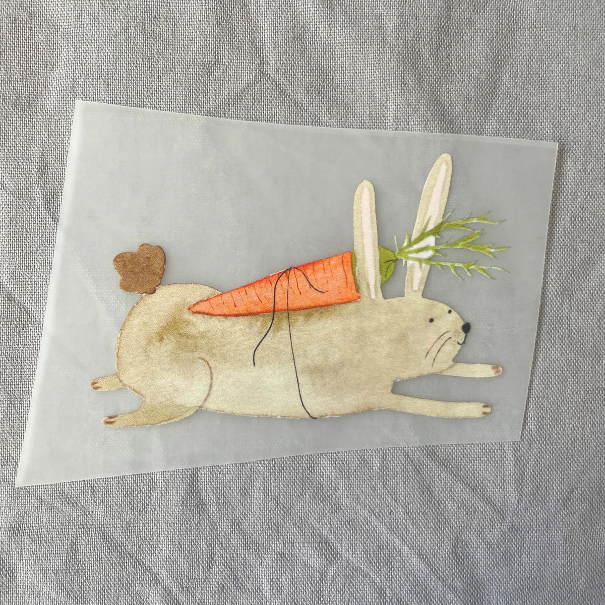 Bügelbild Einschulung Hase von Hannahs Firlefanz