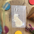 Bügelbild Hase von Hannahs Firlefanz, Stimmungsfoto auf Holz