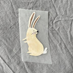 Bügelbild Hase von Hannahs Firlefanz, heller sitzender Hase