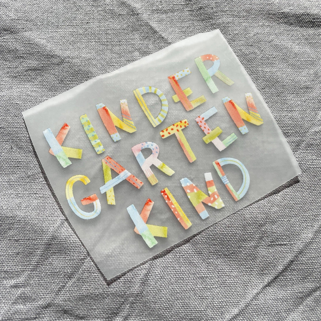Bügelbild - Kindergartenkind