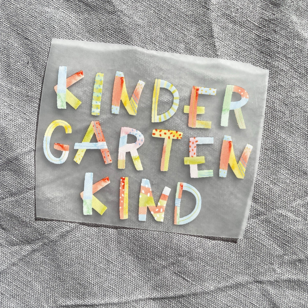 Bügelbild - Kindergartenkind