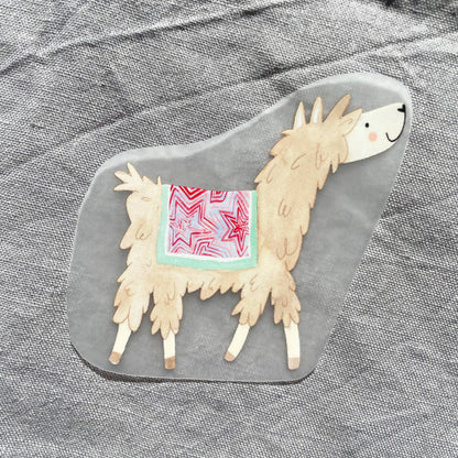 Bügelbild - Lama