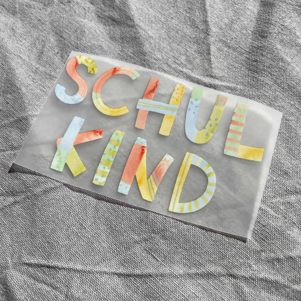 Bügelbild - Schulkind