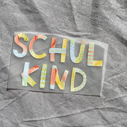 Bügelbild - Schulkind