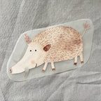 Bügelbild Wildschwein von Hannahs Firlefanz