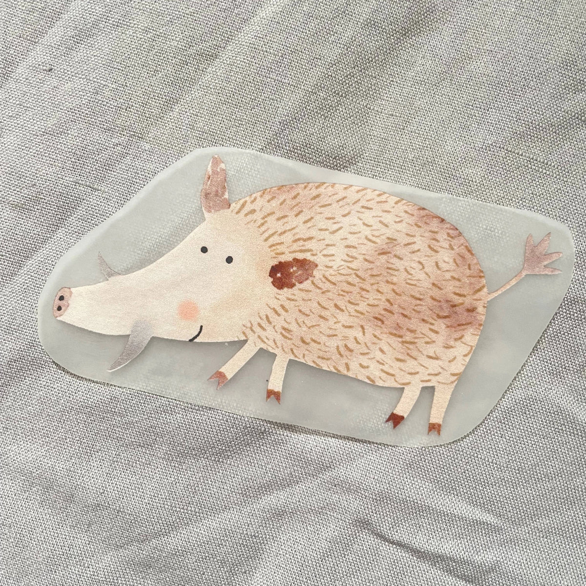 Bügelbild Wildschwein von Hannahs Firlefanz
