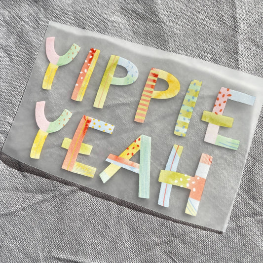 Bügelbild - Yippie Yeah