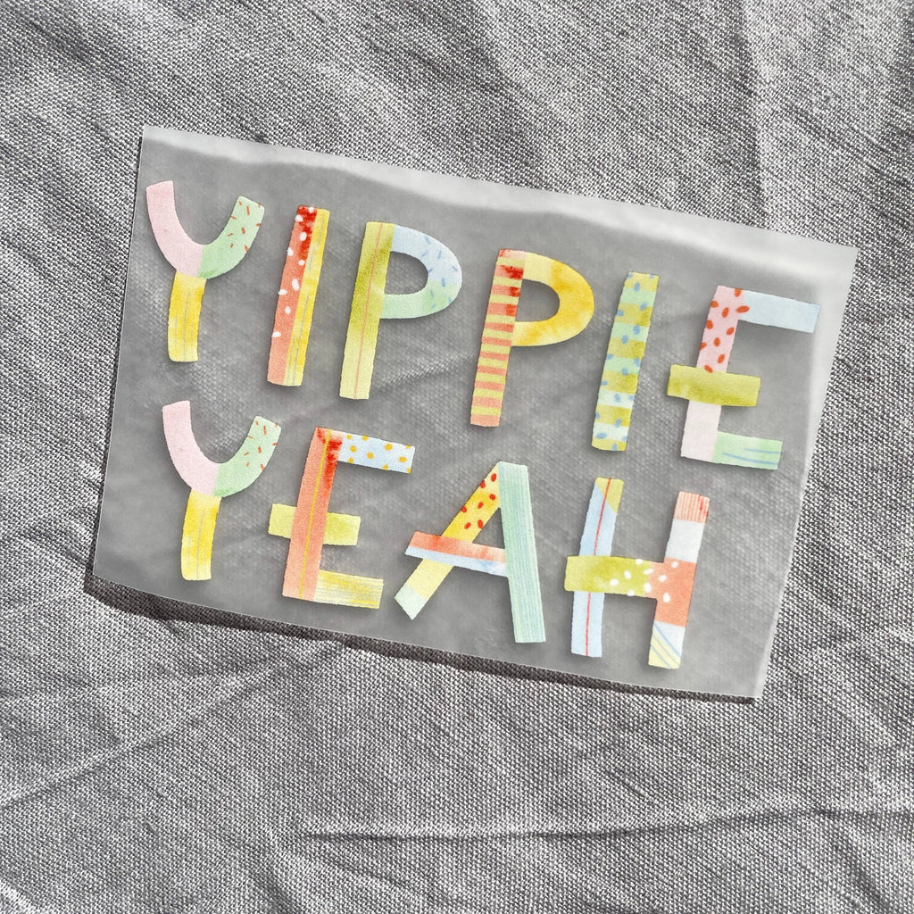Bügelbild Yippie Yeah von Hannahs Firlefanz
