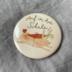 Button Auf in die Schule Hase von Hannahs Firlefanz