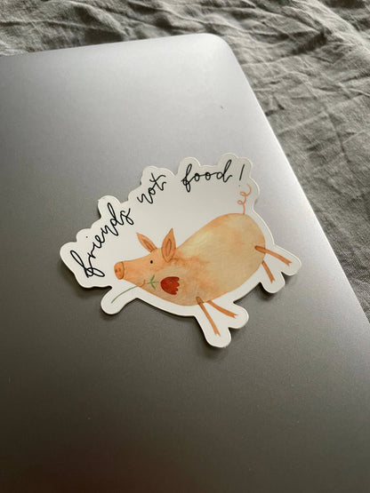 Sticker – Friends not food!
