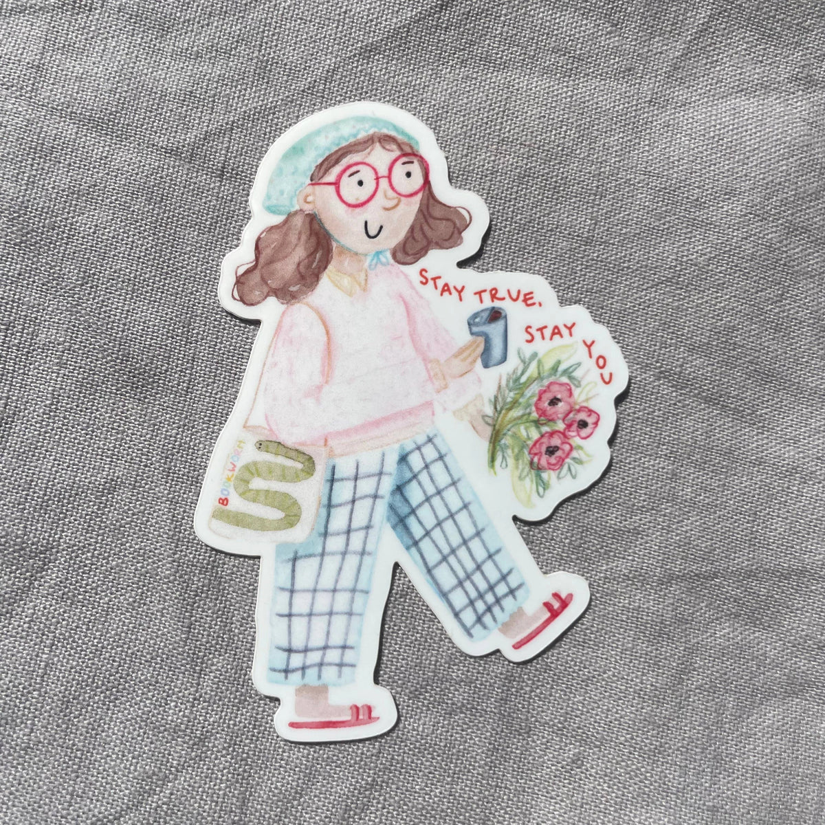 Sticker Stay true stay you von Hannahs Firlefanz