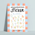 Spülmaschinenfeste Sticker Buchstaben von Hannahs Firlefanz A5