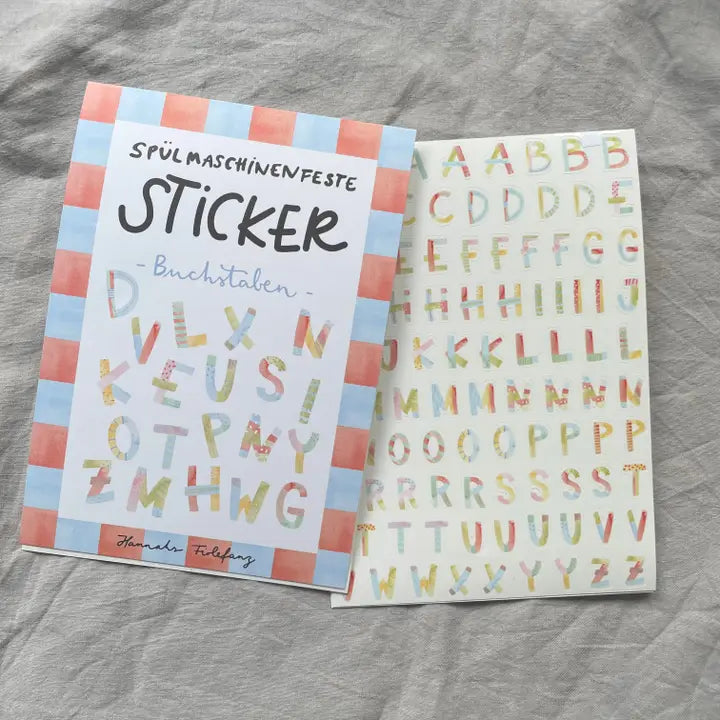 Stickerbogen - Buchstaben