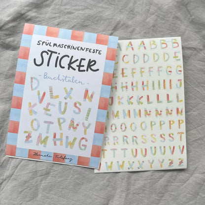 Stickerbogen - Buchstaben