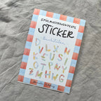 Spülmaschinenfeste Sticker Buchstaben von Hannahs Firlefanz A5