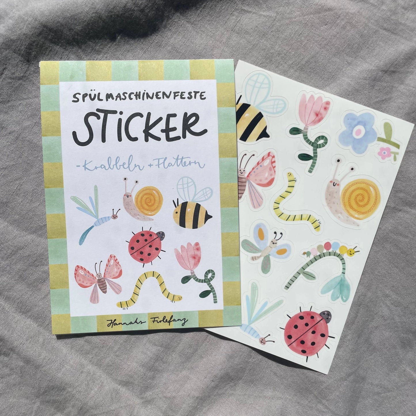 Stickerbogen - Insekten 