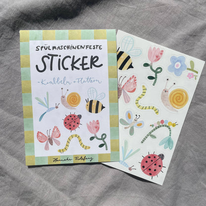 Stickerbogen - Insekten 