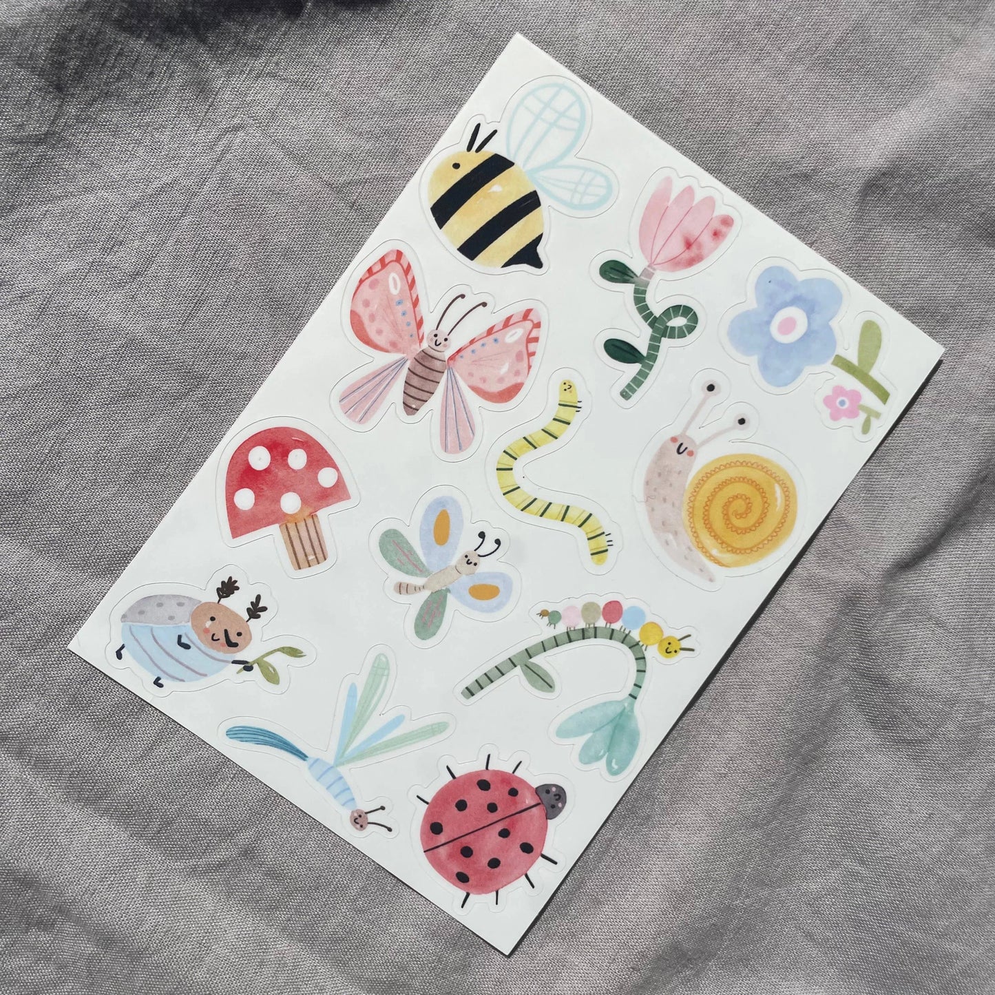 Stickerbogen - Insekten 