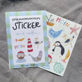 Spülmaschinenfeste Sticker Meer von Hannahs Firlefanz A6