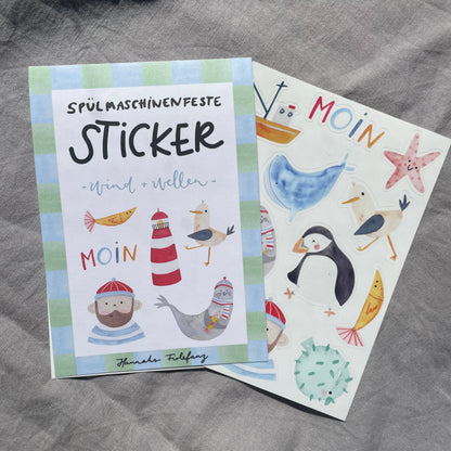 Stickerbogen - Meer