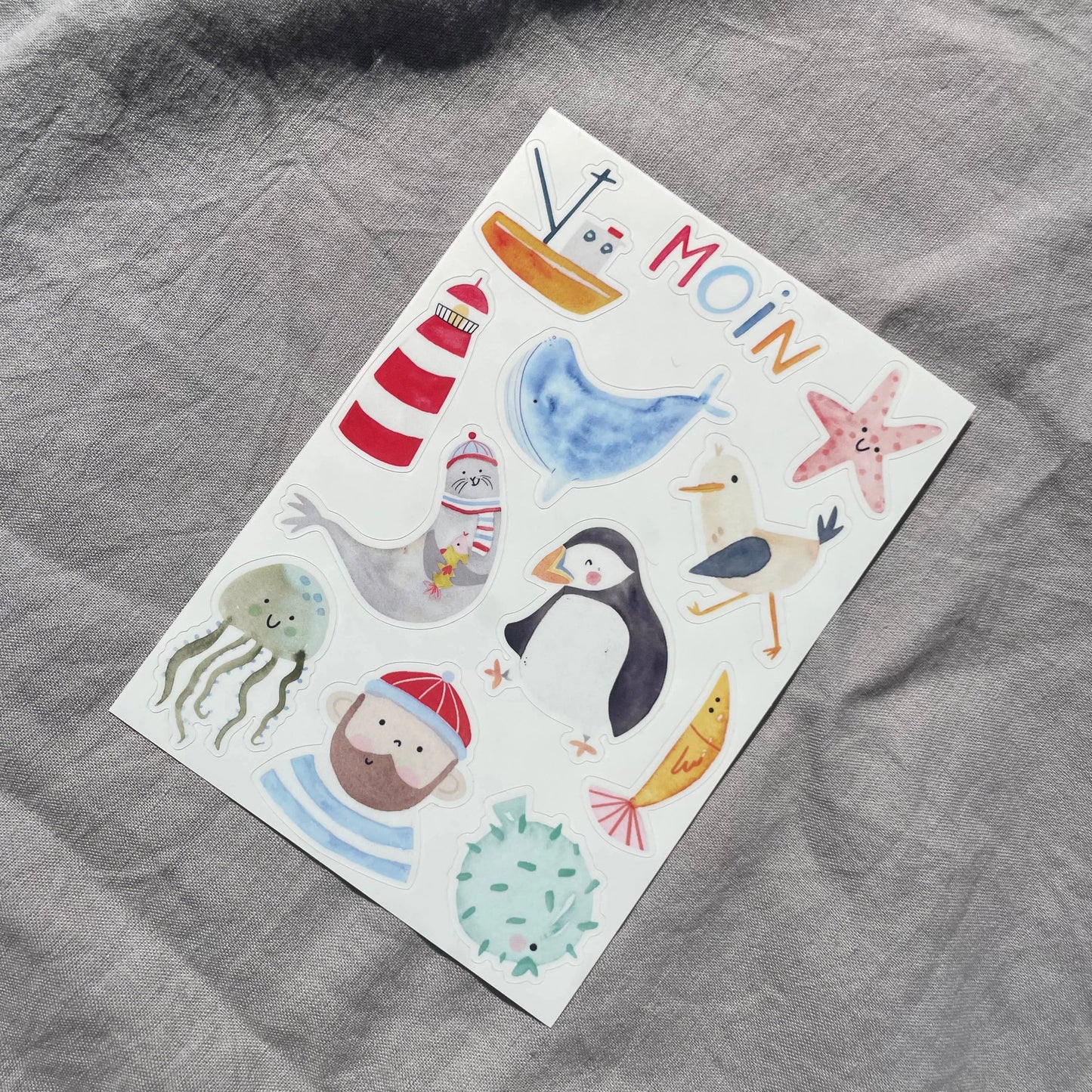 Stickerbogen - Meer