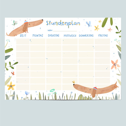 Stundenplan - Dackel