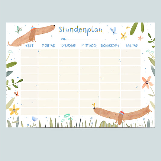 Stundenplan - Dackel