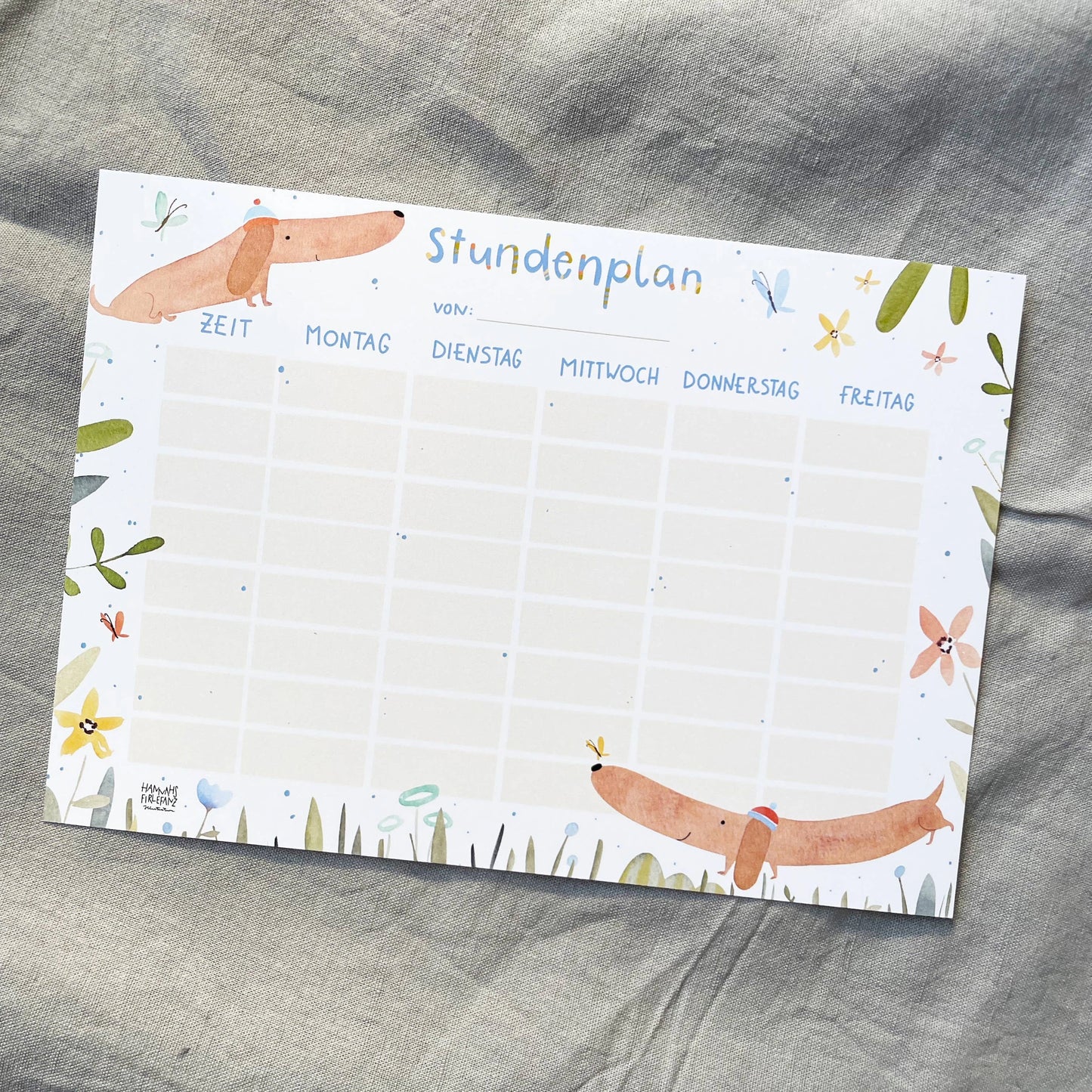 Stundenplan - Dackel