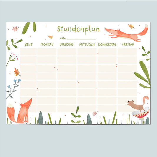 Stundenplan - Fuchs
