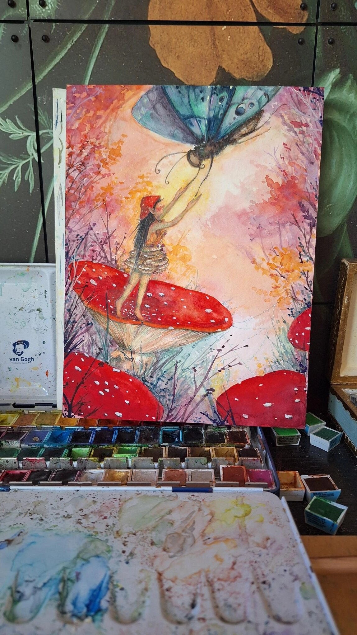 Kunstdruck Herbstwesen von Anne Gies A5, Ansicht 4
