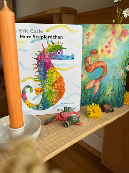 Herr Seepferdchen mit Folienseiten - Eric Carle