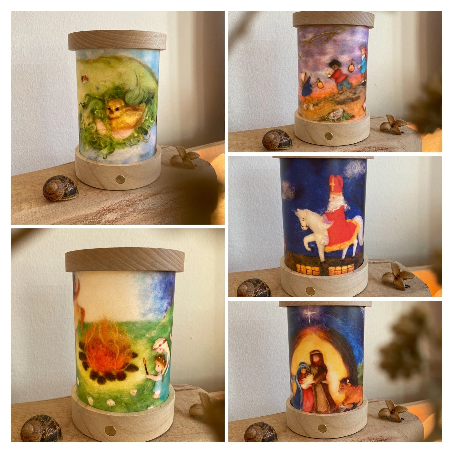 Lichtkarten Set - Het Wol Feetje - Feiertage