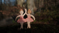 Holzfigur Ballerina von HolzWald im rosa Tutu