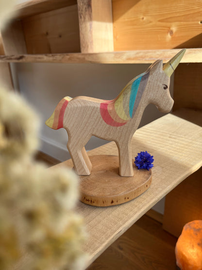 HolzWald Einhorn Regenbogen