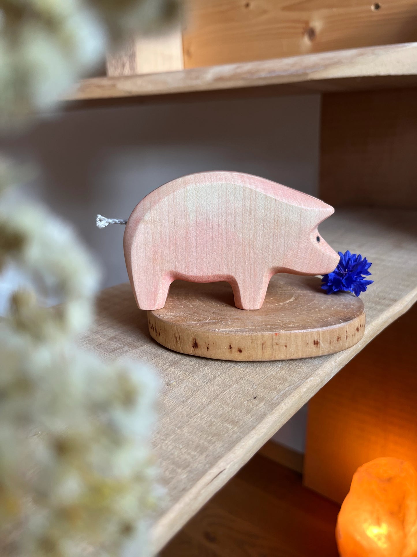 HolzWald Schwein Rüssel unten