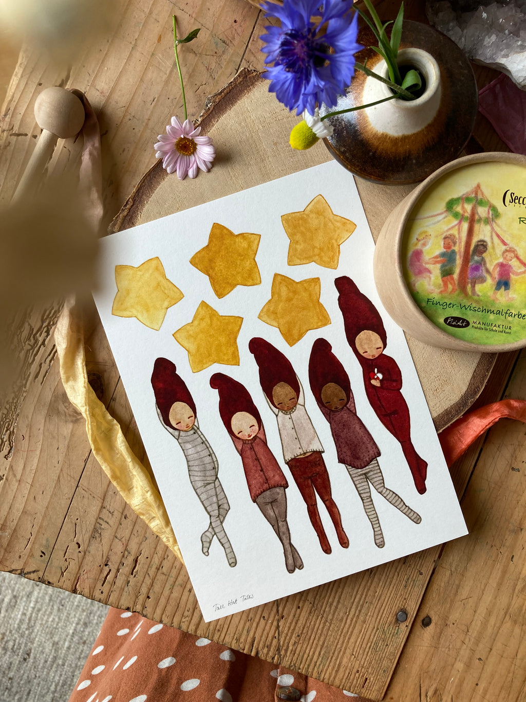 Bastelbogen Elfen mit Sternen von Tall Hat Tales