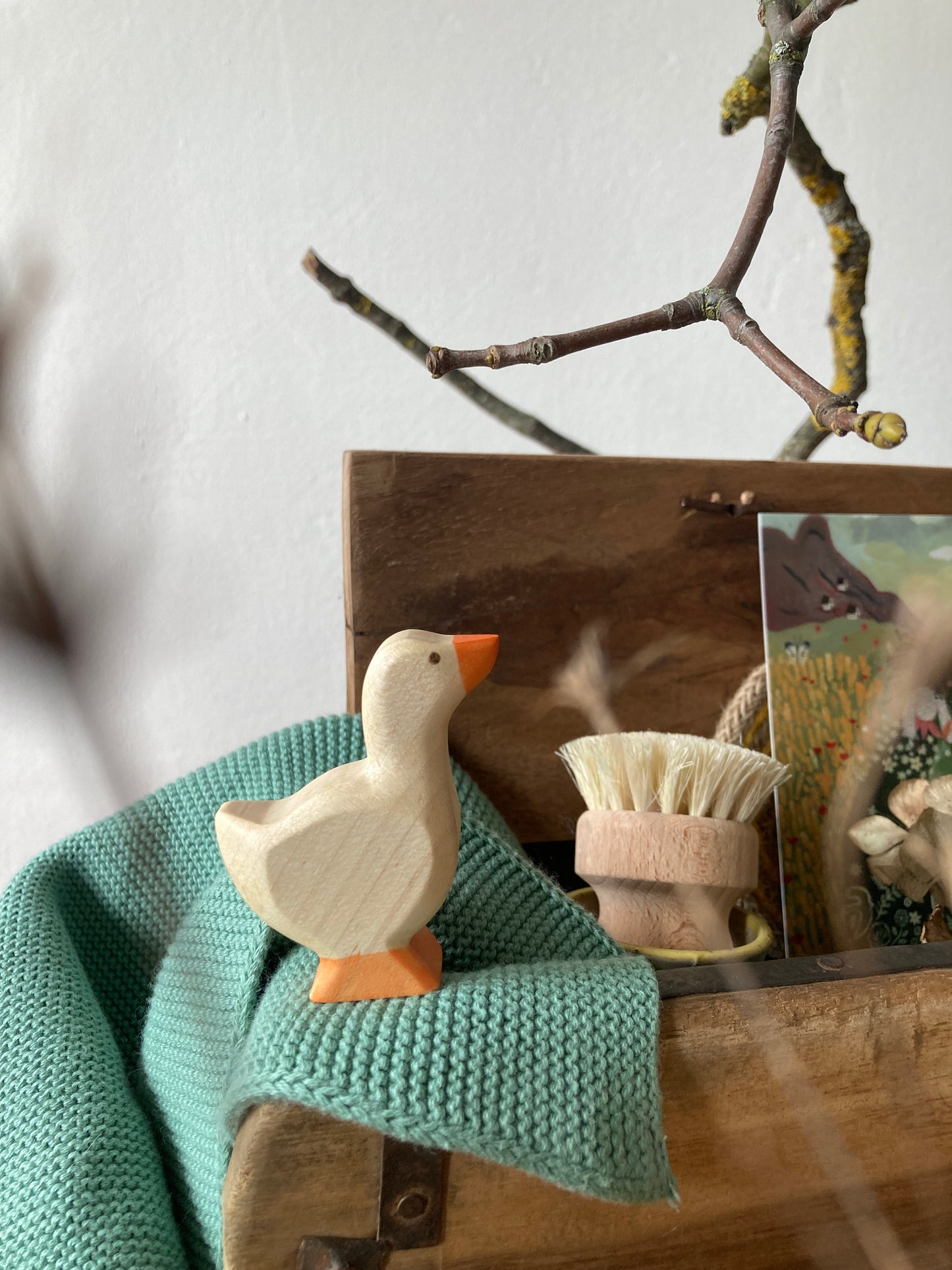 Backsteinform aus Holz mit Deckel