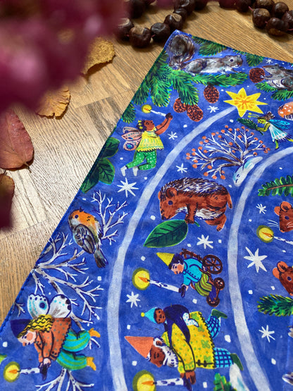 Spieltuch mini - Advent aus Seide
