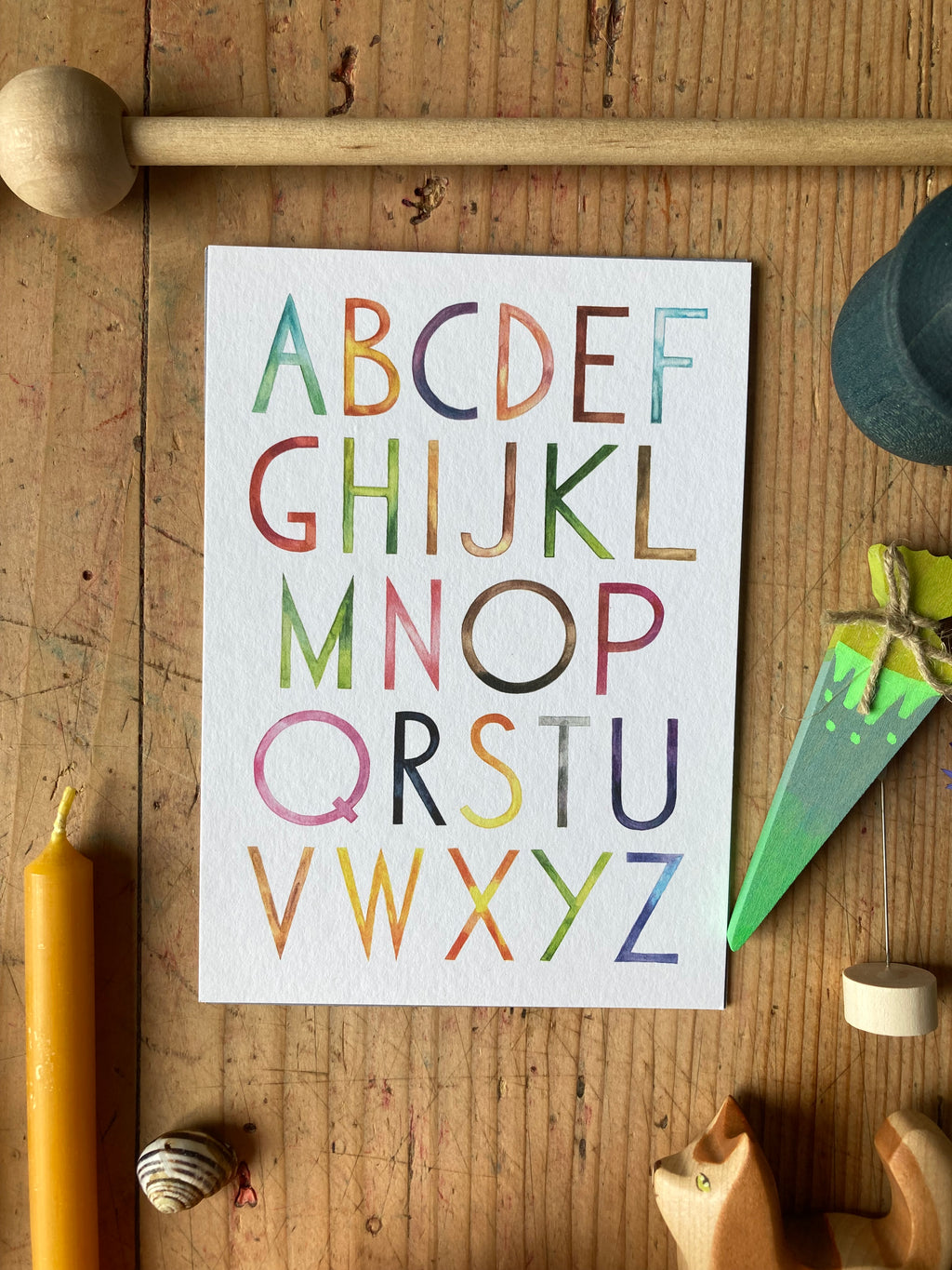 Atelier Baldrian & Hackel Postkarte ABC A6, Foto