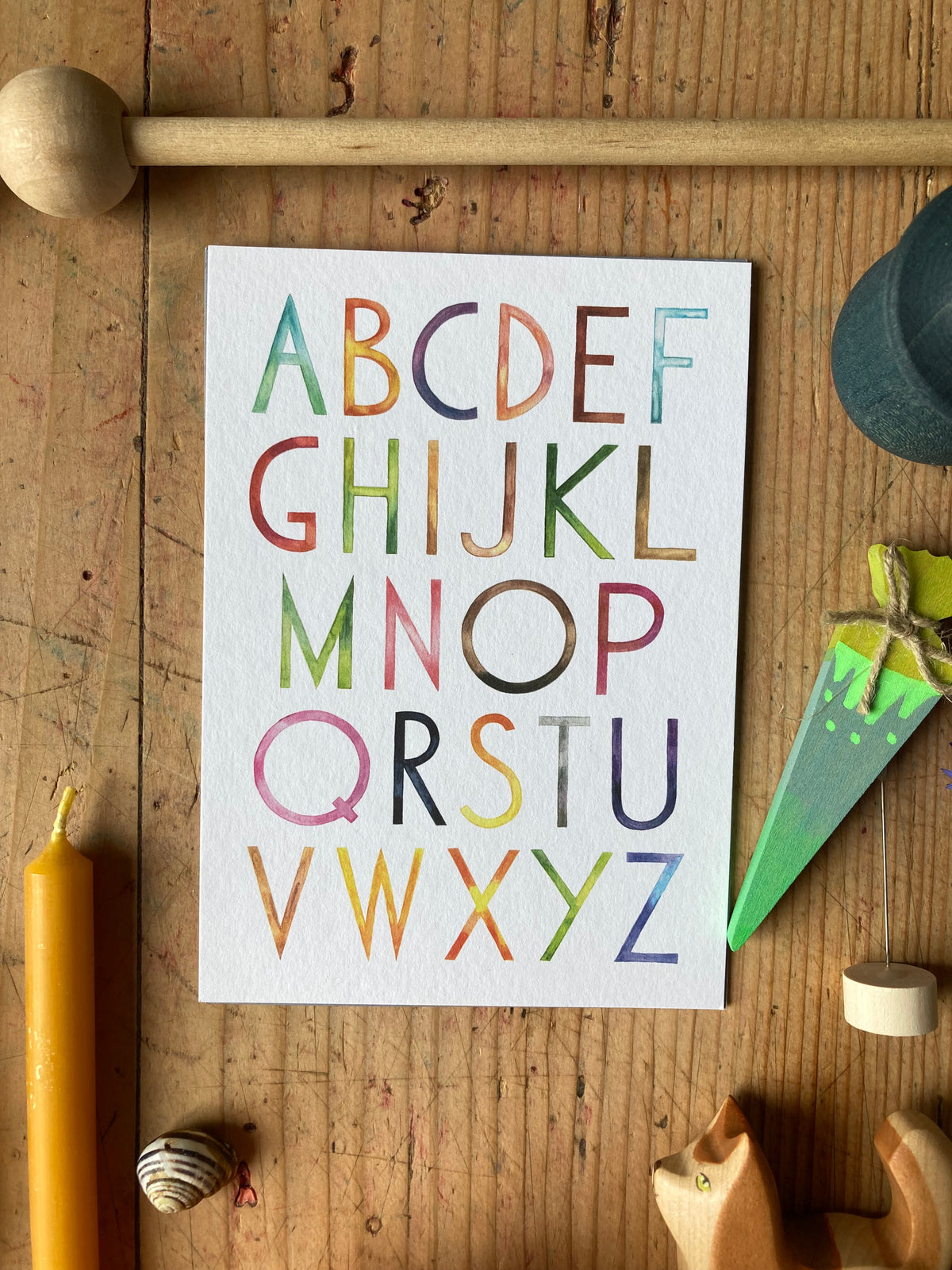 Atelier Baldrian & Hackel Postkarte ABC A6, Foto