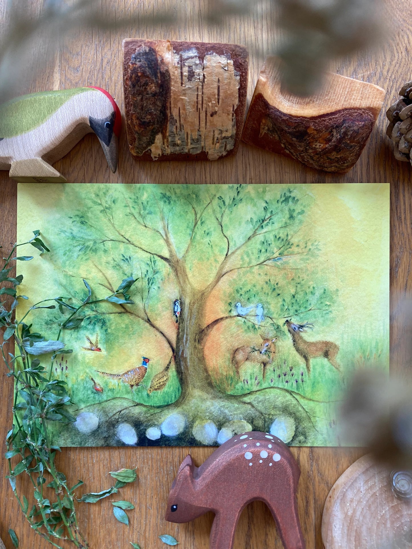 Kunstkarten Set "Jahreszeiten" (4 Bögen A4)