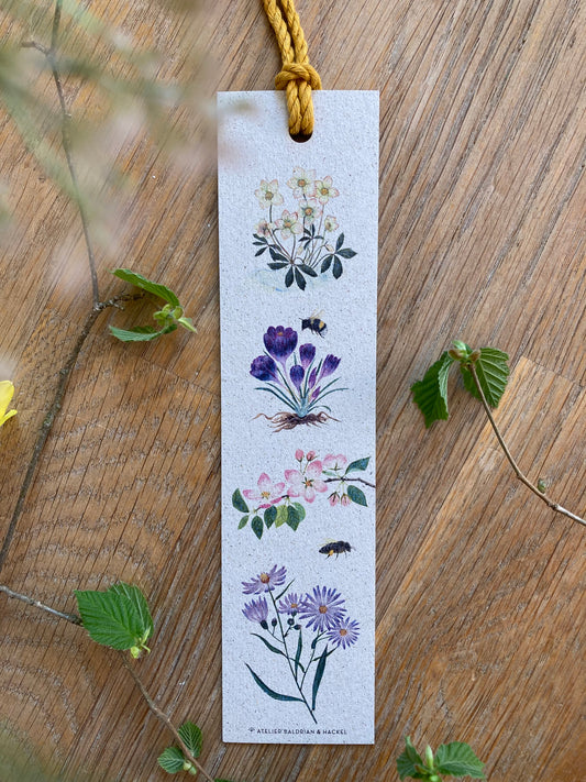 Lesezeichen „Blumen”