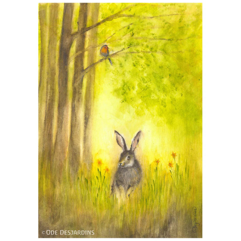 Kunstdruck aus dem 4er Kunstdruck-Set Tiere von Ode Desjardins A5