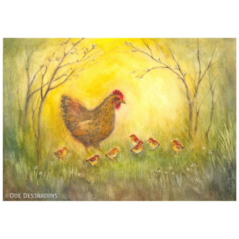 Kunstdruck aus dem 4er Kunstdruck-Set Tiere von Ode Desjardins A5