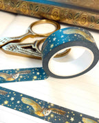 Washi Tape Eule und Sterne von Iris Esther auf Papier und Briefumschlägen, Foto